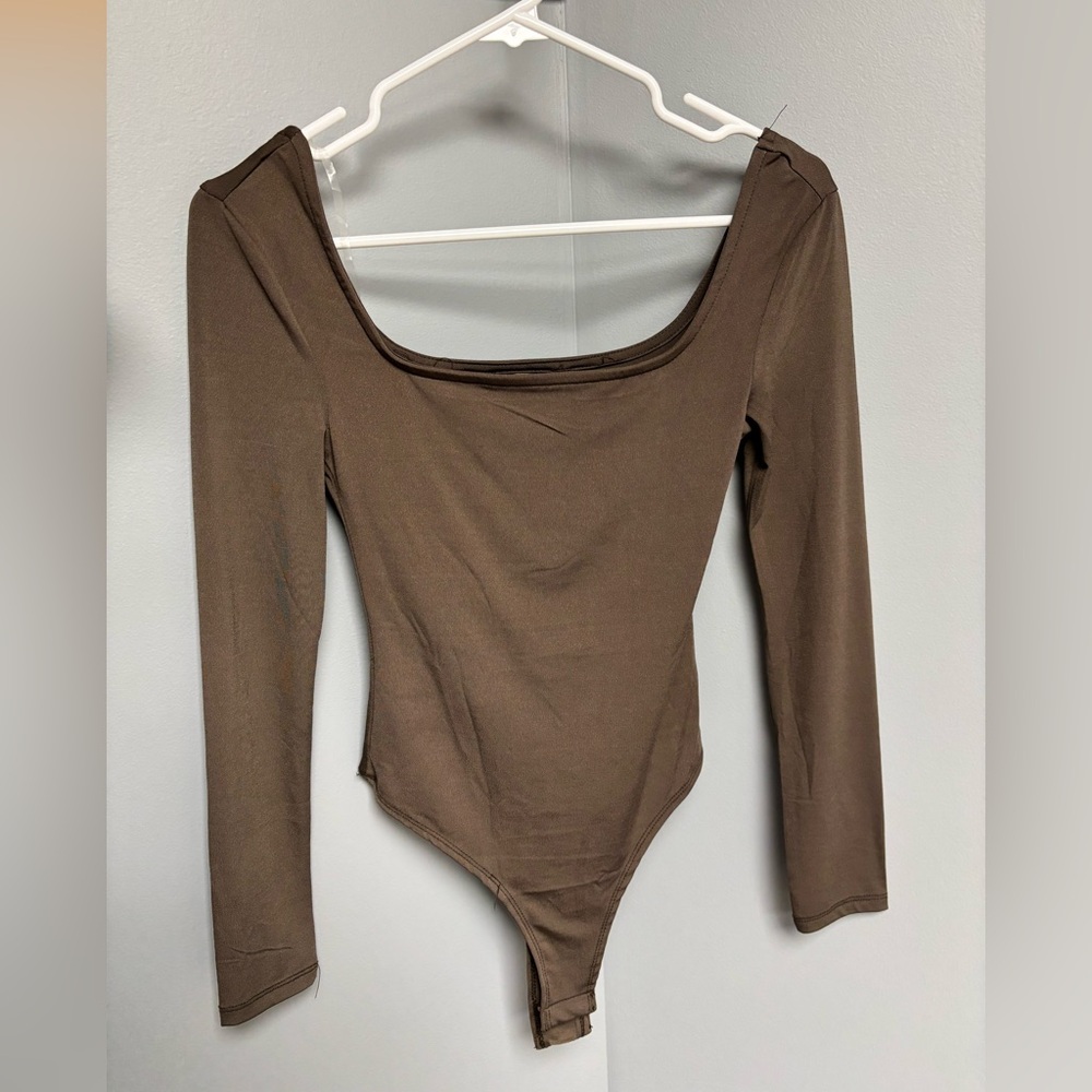 Rue21 Chocolate Long Sleeve Bodysuit